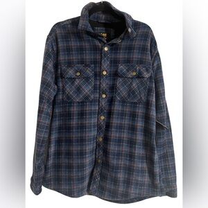NWT Lee Button Up Fleece Flannel